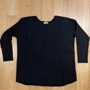 Vince Black Cashmere V Neck Sweater Size M